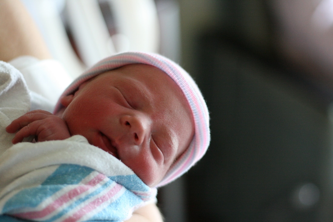 Photo of newborn Maverick taken by doula Erin Shell